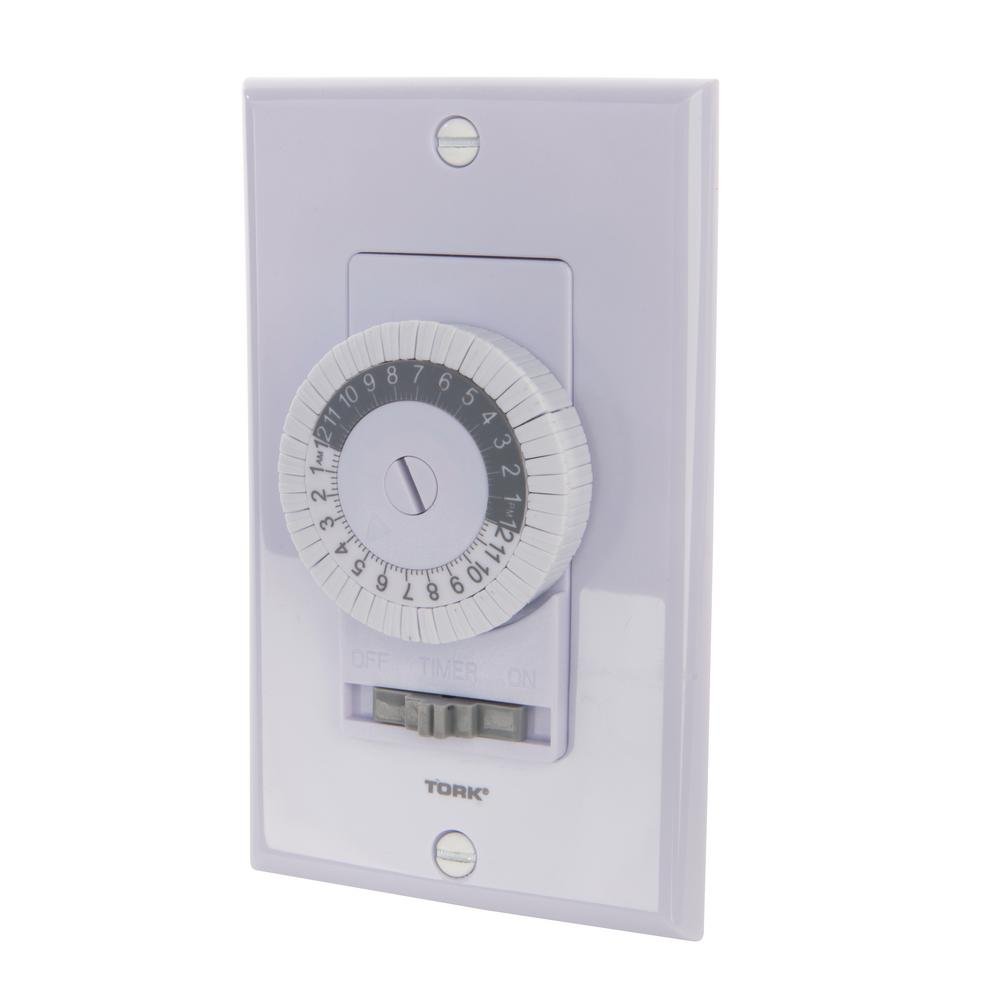 SEIKO DECOR 掛け時計気圧計　KS701B TORK 701B 24 Hour Mechanical In Wall Time Switch, 20 Amps, White